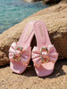 Swim Chiccia 2026 New Women's Flat Bowknot Sandals, Summer Open Toe Outdoor Fashion Slippers, Vacation Style Versatile Slippers